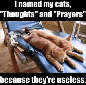 Thoughts & Prayers are useless - action required