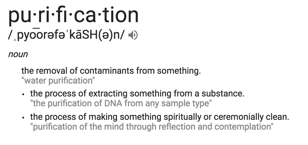 Purification definition